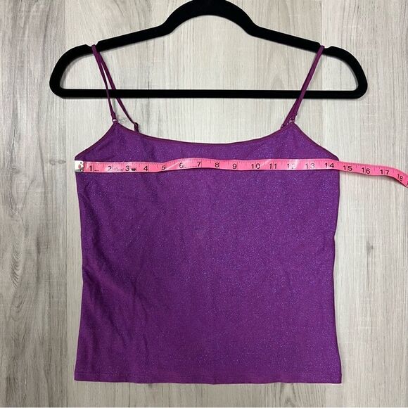 NWOT vintage y2k Victorias Secret tank in metallic purple sz S - Picture 7 of 13